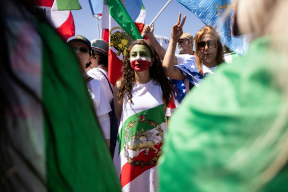 Many in the Iranian diaspora in Los Angeles are distrustful of a national soccer team they say represents the government in Tehran, and not the people of Iran - ETIENNE LAURENT (AFP)