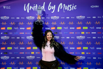 Bulgarian singer Dara triumphed at Eurovision 2026 with a dazzling performance of her song 'Bangaranga' - Tobias SCHWARZ (AFP)