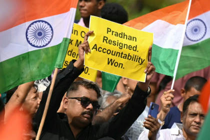 India's youth-led movement, whose protests forced the education minister to resign, urged authorities to release all detained demonstrators - Indranil MUKHERJEE (AFP)