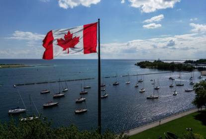 US President Donald Trump says he is renaming Lake Ontario -- a large body of water shared by the United States and Canada -- "Lake America" - Cole Burston (AFP)