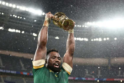 South Africa captain Siya Kolisi is seto to lead the team again when they defend their title at the 2027 World Cup - Anne-Christine POUJOULAT (AFP)
