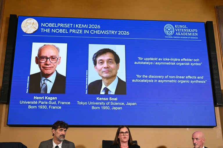 French-Japanese duo wins chemistry Nobel for solving molecular 'mystery'