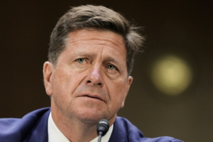 Jay Clayton, US Attorney for the Southern District of New York, testifies during a Senate Intelligence Committee hearing on his nomination to be Director of National Intelligence, on Capitol Hill in Washington, DC, in July - Ken Cedeno (AFP)