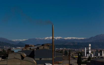 Official figures on air pollution around Elbasan do not exist and air quality assessment is done by the factories themselves - Adnan Beci (AFP)